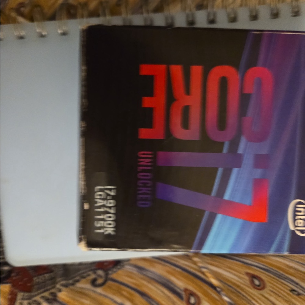 Intel Core i7 with Black and Blue Design